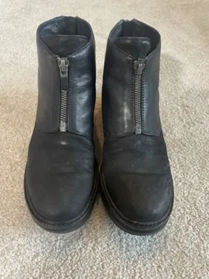 Eileen Fisher Casey Tumbled Nubuck Wedge Bootie‎ Size 6 thumbnail 5