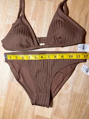 Aerie XS Women's 2 Piece Bikini Swimsuit In Brown BNWTS thumbnail 2
