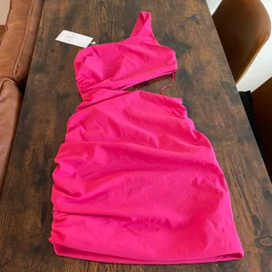 ZARA Ruched Cutout Dress thumbnail 3
