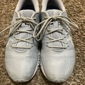 ASICS GEL-QUANTUM 360 low woman athletic tennis shoes size 9.5 white grey thumbnail 2
