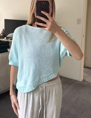 Knit Top Blue thumbnail 1
