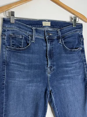 MOTHER The Insider Ankle Jeans Size 29 Heirloom Blue Flare Revolve thumbnail 3