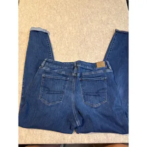 American Eagle Skinny Jeans Medium Wash Blue Denim Women Size 8 Regular thumbnail 4