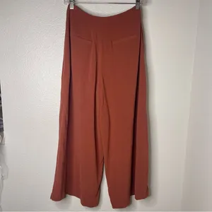 Fashion On Earth Small Boho Burnt Orange Cropped Wide Leg Pants thumbnail 9