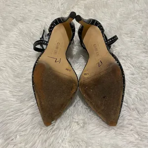 Gianni Bini Stiletto Heel in Black White Dot Size 5.5 thumbnail 5