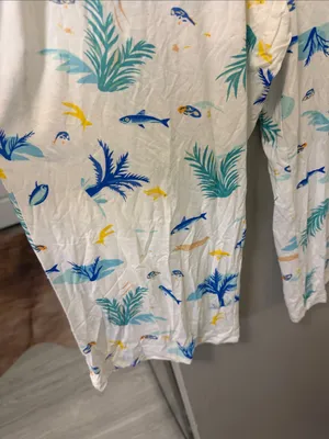 NWT beach theme resort wear vacation super soft pajama set,L thumbnail 6