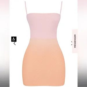 NEW House of CB DEVA OMBRE MINI tank mesh dress XS thumbnail 5