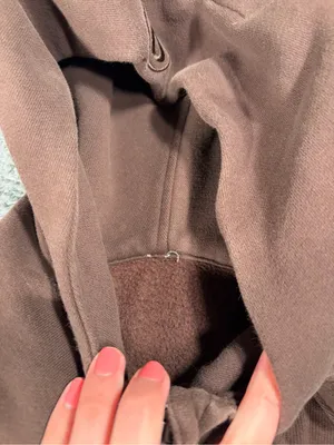 Lululemon scuba Brown oversized Half-Zip Hoodie sweatshirt XS/S thumbnail 6