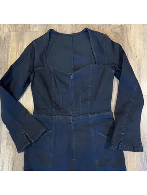 NWT Karly Jumpsuit in Night Rider FREE PEOPLE Large thumbnail 5