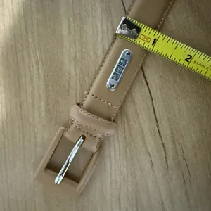 NWOT LRL Lauren‎ Ralph Lauren Tan Nude Italian Leather Belt L 39” thumbnail 9