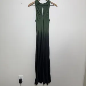 Young Fabulous & Broke Women‎ Manhattan Dress M Green Ombre Halter Maxi Keyhole thumbnail 7