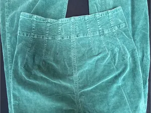 Free People We The Free Jayde Green Corduroy Flare Pants 29 thumbnail 4