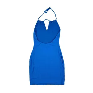 White Fox Boutique - Artist Muse Rib Sleeveless Mini Dress in Blue thumbnail 2