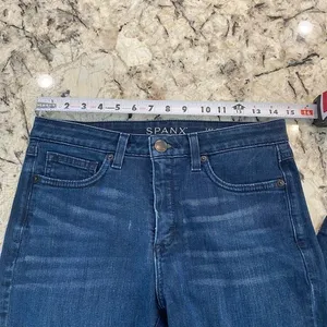Spanx The Slim X Straight Jean‎ Dark Wash Size 28 thumbnail 11
