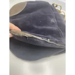 Vintage Juicy Couture Navy Velour Crossbody Bag “love your couture” thumbnail 8