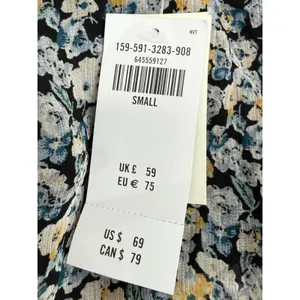 NWT Abercrombie & Fitch Womens Ditsy Floral Sheer Mini Dress Size Small Feminine thumbnail 3