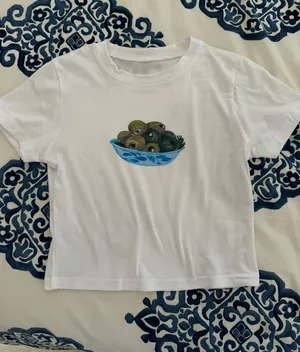 Olive Baby tee White thumbnail 3