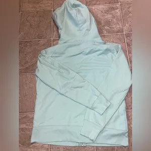 Women’s GAP Logo Zip-Up Hoodie, Mint Green thumbnail 4