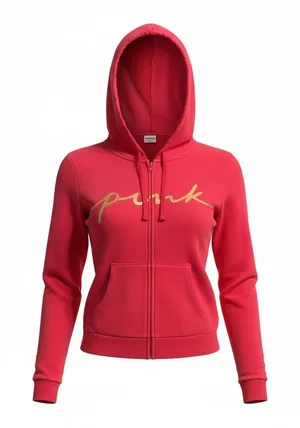 Victoria’s Secret PINK Full Zip Hoodie With Gold Foil thumbnail 1