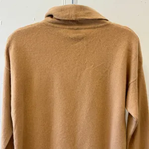 Iris & Ink 100% Cashmere Turtleneck Sweater Camel Tan‎ Women's Large Minimalist thumbnail 6
