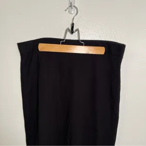 Ashley Blue Women's Midi Pencil Skirt Black‎ Button Side Pull On Bodycon Stretch thumbnail 2