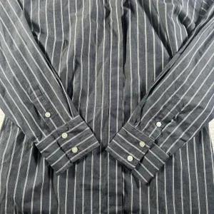 Abercrombie & Fitch Women’s XSP Striped Button Up Shirt Blue Slim Fit thumbnail 3