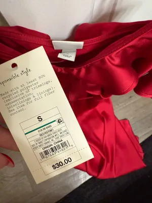 Red Ruffle Midi Dress thumbnail 6