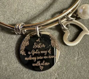 A sister, is God‘s way of making sure we never walk alone bracelet thumbnail 2