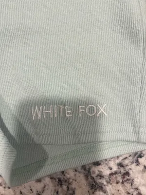 White fox Ribbed Shorts  thumbnail 2