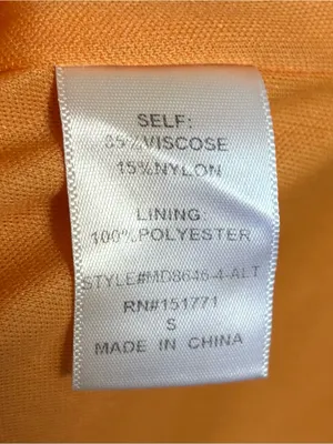 Altar'd State Women's Dress Tiered Mini Tie Straps Lined Gauze Peach Size Small thumbnail 6