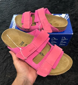 BIRKENSTOCK Uji pink leather gladiator sandals slippers shoes women’s eur 38 new thumbnail 1