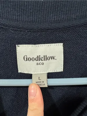 NWT Goodfellow & Co Men's Navy Crewneck Sweatshirt thumbnail 5