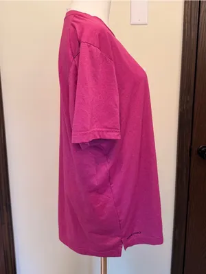 Nike Pro pink standard fit dri-fit short sleeve top thumbnail 4