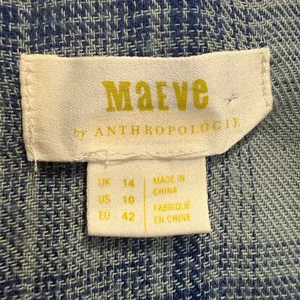 ANTHROPOLOGIE MAEVE Karina Velvet Button Down Top in Sage Green size 10‎ thumbnail 4
