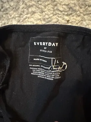 Stitch Fix Everyday Black Women’s L Solid Camisole Tank Top Nylon Spandex thumbnail 2