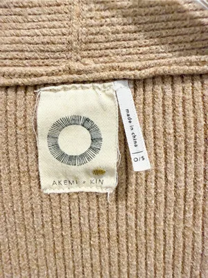 ANTHROPOLOGIE AKEMI + KIN Petra Dolman Sleeve Cocoon‎ Cardigan Sweater Camel thumbnail 8