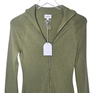 Song of Style Olive Green Knit Mini Dress Long Sleeve Full Zip‎ Up Sz S thumbnail 3