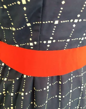 Vintage 70s House Of Bianchi Navy Blue Dot Check Maxi Dress Full Skirt Ruffle S thumbnail 9
