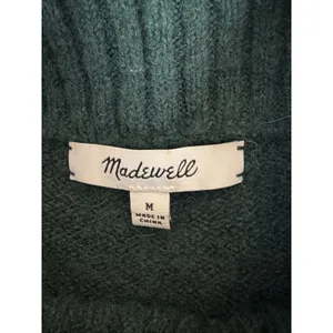 Madewell Women's Dillon Mockneck Sweater Medium Item NC649 green quiet luxury thumbnail 6