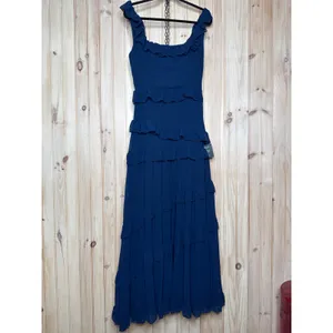 Lulus Compelling Romantic Dark Blue Ruffled Tiered Maxi Dress Holiday Gala Small thumbnail 2