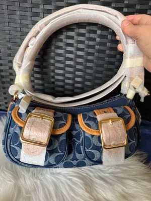 Coach New Ashton Bag In Signature Denim cy700 with cherry charm thumbnail 11