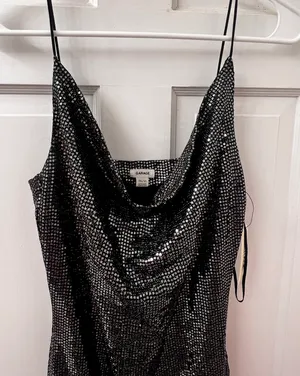 Garage Black Sequin Mini Dress thumbnail 3