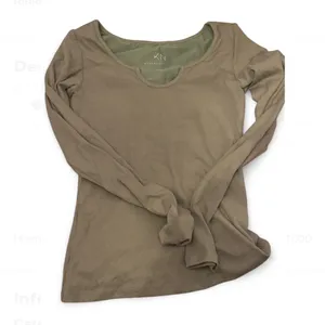 Klassy network Braless Ribbed U-Shape Long Sleeve size small thumbnail 5