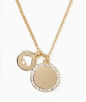 NWT Kate Spade Pave Charm Necklace thumbnail 1