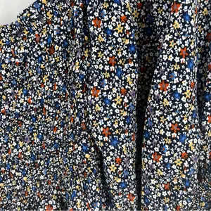 Elloh Multicolor Ditsy Floral Smocked 3/4 Puff Sleeve Tiered Midi Dress‎ Prairie thumbnail 12