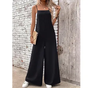BellanBlue Black Wide-Leg Spaghetti Strap Jumpsuit XL thumbnail 3