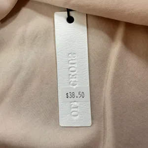 Olivaceous Cowl Neck Cami Top Champagne Beige Satin Viscose Rayon Medium NEW thumbnail 8