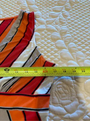 Calvin Klein Chevron Striped Sleeveless Jersey Dress women’s 12 thumbnail 7
