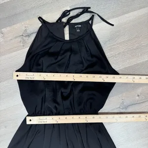 Apt. 9 High Low Halter Tie Neck Midi Maxi Dress Black Small Sleeveless Tencel‎ thumbnail 10