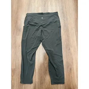 Lululemon align High-Rise Crop 23" Leggings Dark Forest Green 14‎ thumbnail 2